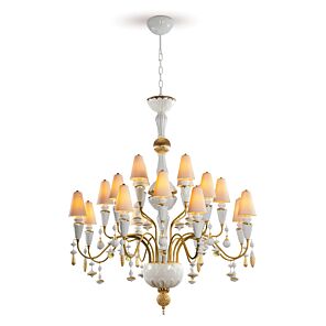 Ivy and Seed 20 Lights Chandelier. Medium Model. Golden Luster (US)