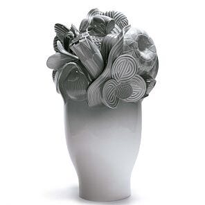 Naturo. -Large vase (grey) in Lladró