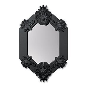 Eight sided mirror (black)