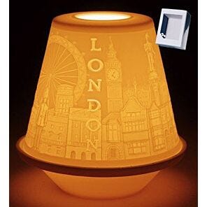 Litofania London con piatto - WB