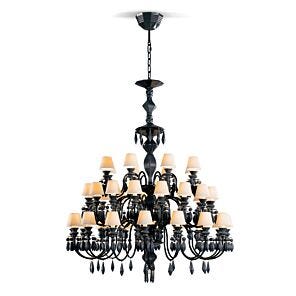 Belle de Nuit 40 Lights Chandelier. Absolute Black (US)