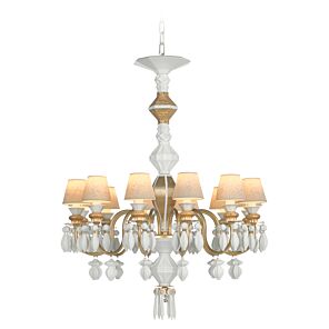 Belle de Nuit 12 Lights Chandelier. Golden Luster (US)
