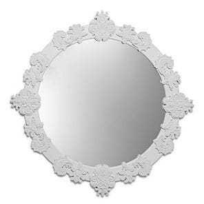 Round mirror large (white)