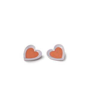 Hearts Earrings. Violet & Red