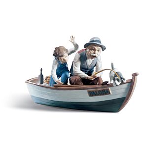 Fishing with Gramps Figurine