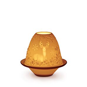 Deer Lithophane with Plate in Lladró