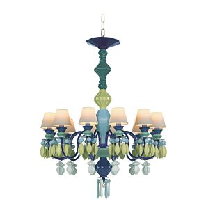 Belle de Nuit 12 Lights Chandelier. Green (CE/UK/CCC)