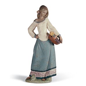 Seasonal Gifts Woman Figurine in Lladró