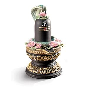 Lingam Figurine. Golden Lustre