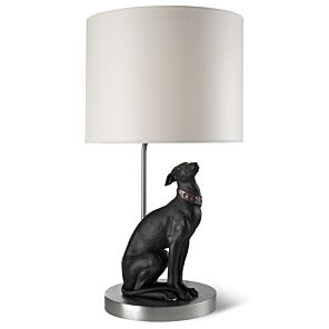 Attentive Greyhound Table Lamp (UK) in Lladró