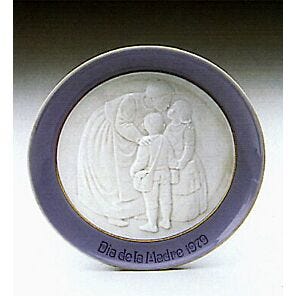 MOTHER'S DAY PLATE 1979 Gloss in Lladró