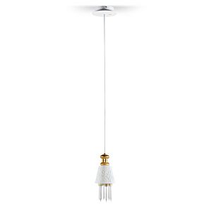 Belle de Nuit Ceiling Lamp with Lithophane. Golden Luster (JP)