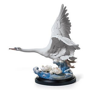 Majestic Swan Sculpture. Limited Edition